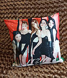 Наволочка для подушки с фото K-POP ITZY №1 44см*44см двостороння, фото 4