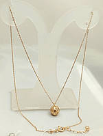 Золотое кольє шар ukr-Gold