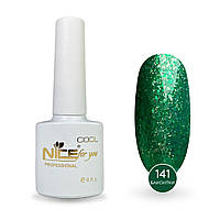 Гель-лак Sparkles №C-141 Nice for you Изумрудный с глиттером 8.5 г