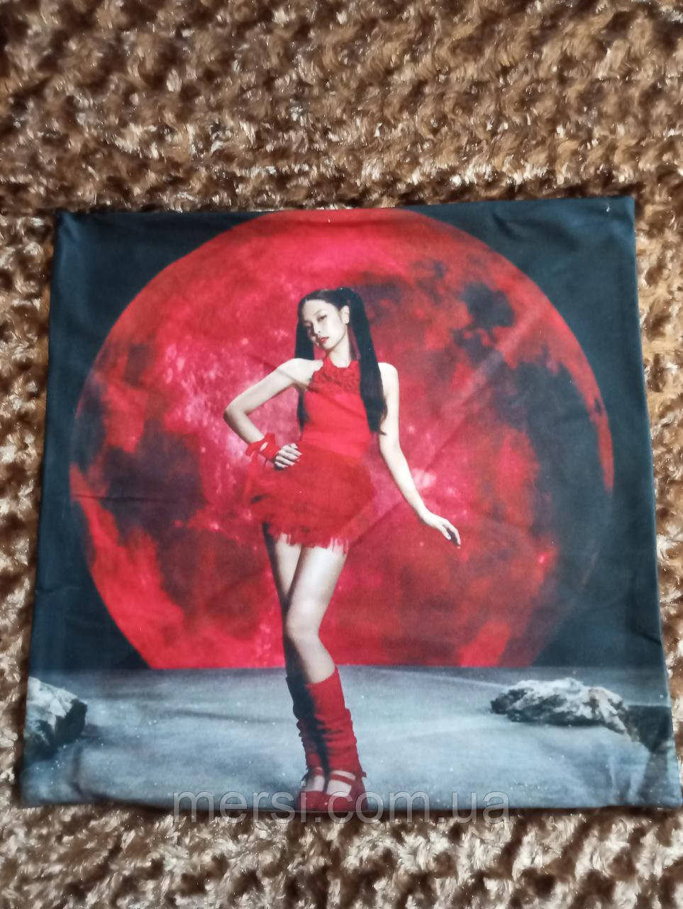 Наволочка для подушки с фото K-POP JENNIE №1 44см*44см двостороння
