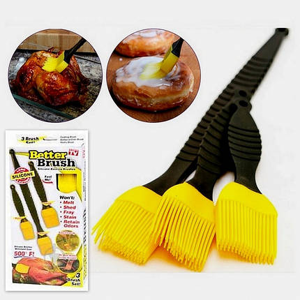 Набір кондитерських силіконових пензлів Better Brush, фото 1