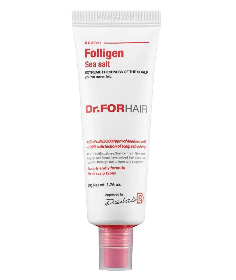 Пілінг для шкіри голови із сіллю мертвого моря Dr.Forhair Sea Salt Scaler 50 г, фото 1