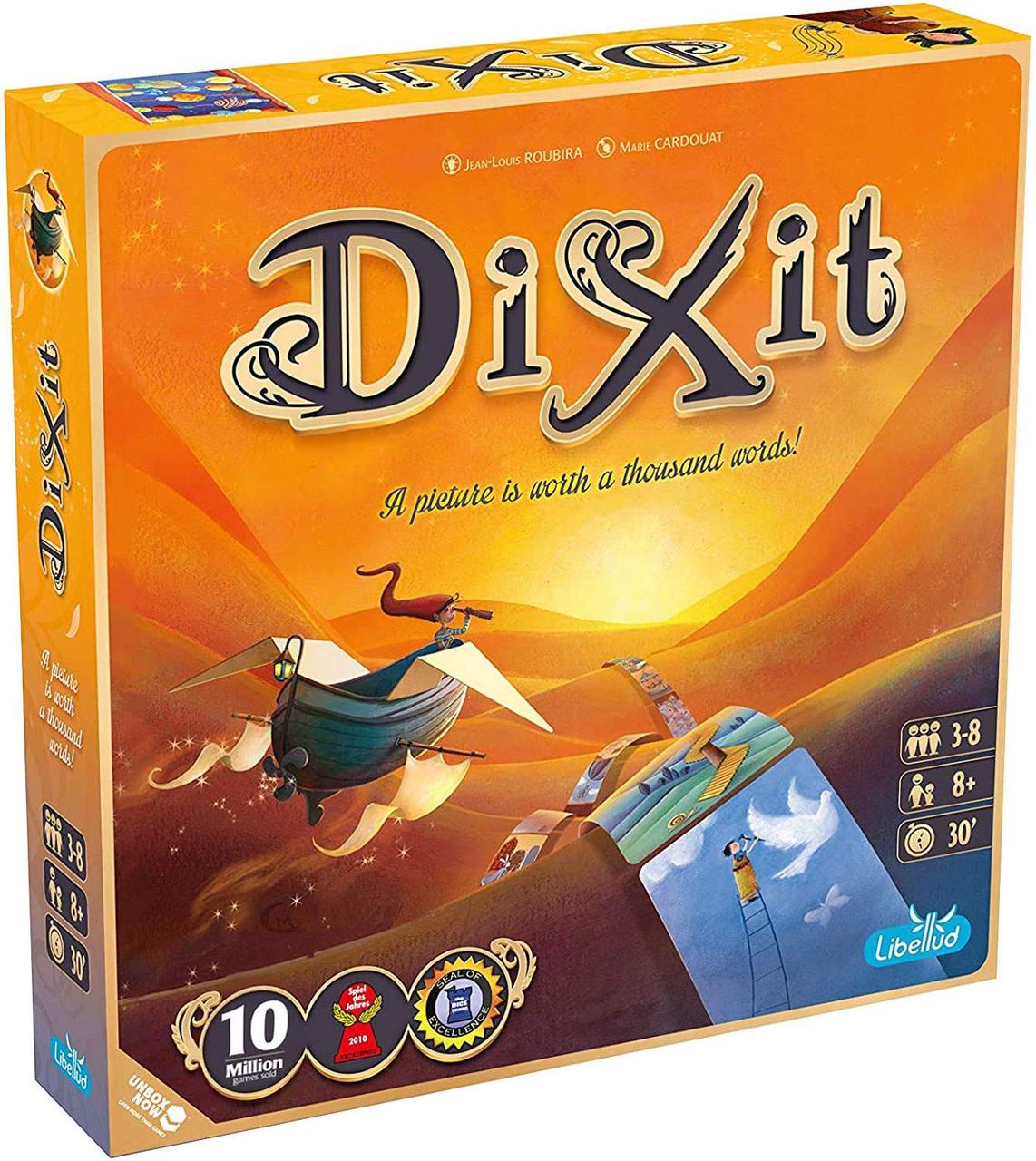 Настільна гра Dixit (англійською) + QR код на правила українською