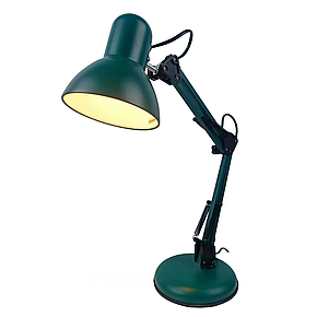 Настільний світильник на підставці під лампу Е27 з регульованим механізмом Sirius TY-2811 зеленого кольору, фото 2