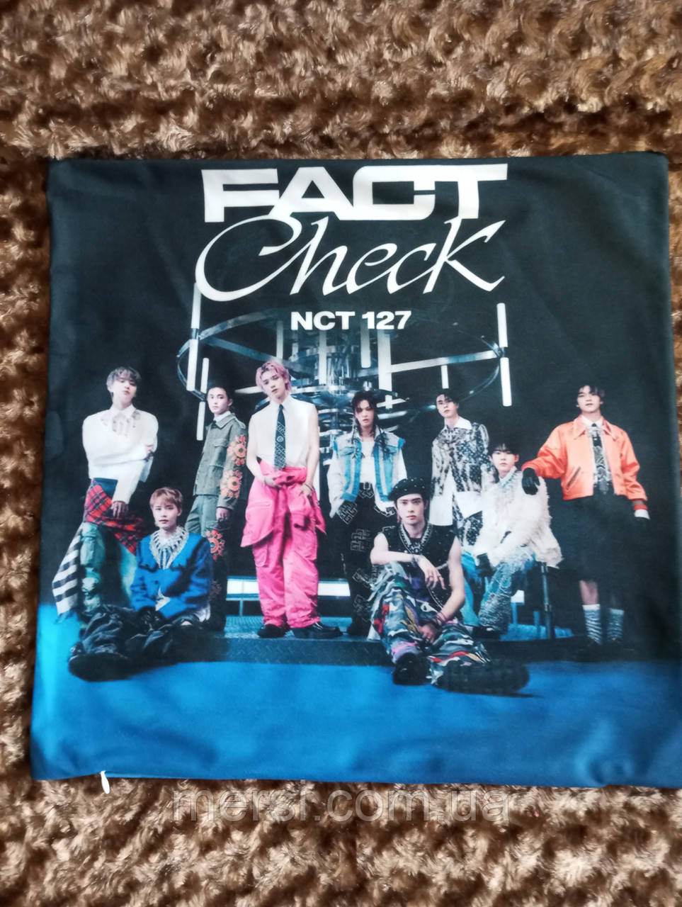 Наволочка для подушки с фото K-POP NCT №1 44см*44см двостороння