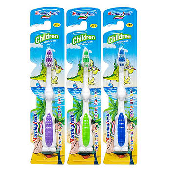 Дитячі зубні щітки на блістері у вигляді Дракончика 14 см Morningfresh M-212 в упаковці 12 шт
