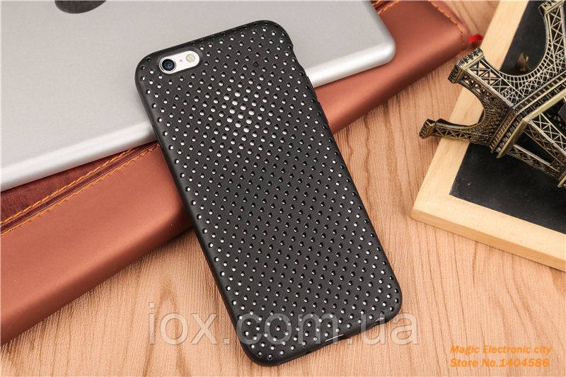 Чорний чохол силіконовий В точку для Iphone 6 / 6s