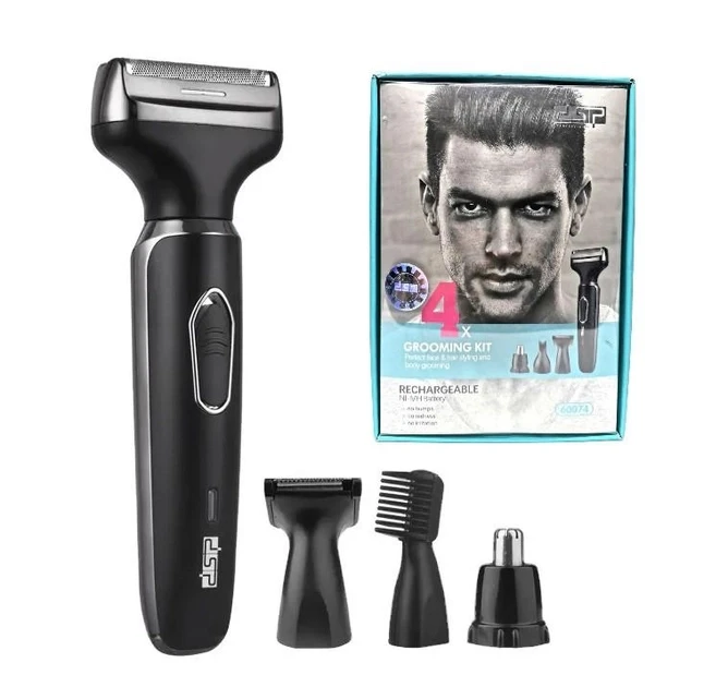 Бездротовий професійний тример для волосся 4 в 1 DSP 60074, фото 1