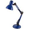 Настільна офісна лампа регульована на підставці під лампу Е27 металева синього кольору Sirius TY-2811, фото 3