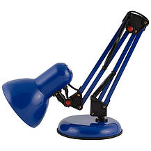 Настільна офісна лампа регульована на підставці під лампу Е27 металева синього кольору Sirius TY-2811, фото 2