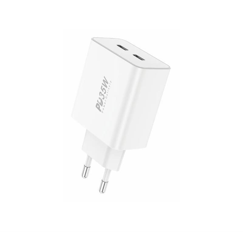 Мережевий зарядний пристрій Foneng EU50 PD35W Fast Charger (2USBх3A) White (EU50-CH), фото 1