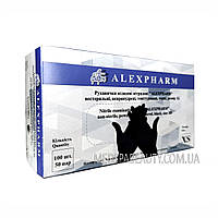 Нитриловые перчатки чёрные ТМ "Alexpharm" XS, 100 шт.