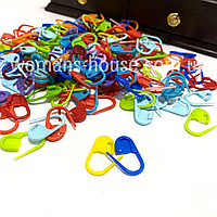 Маркеры для вязания пластмассовые 2 см 50 шт Разноцветные