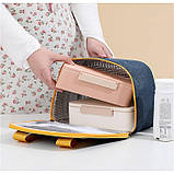 Термосумка — ланч бег для їжі із собою на 5 л Zip, сіра, фото 6