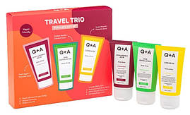 Подарунковий набір косметики для тіла Q+A Travel Trio Gift Set 3*50 мл