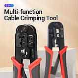 Крімпер Vention Multi-function Crimping Tool Ratchet Type Black (KEAB0), фото 2