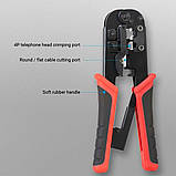 Крімпер Vention Multi-function Crimping Tool Ratchet Type Black (KEAB0), фото 7