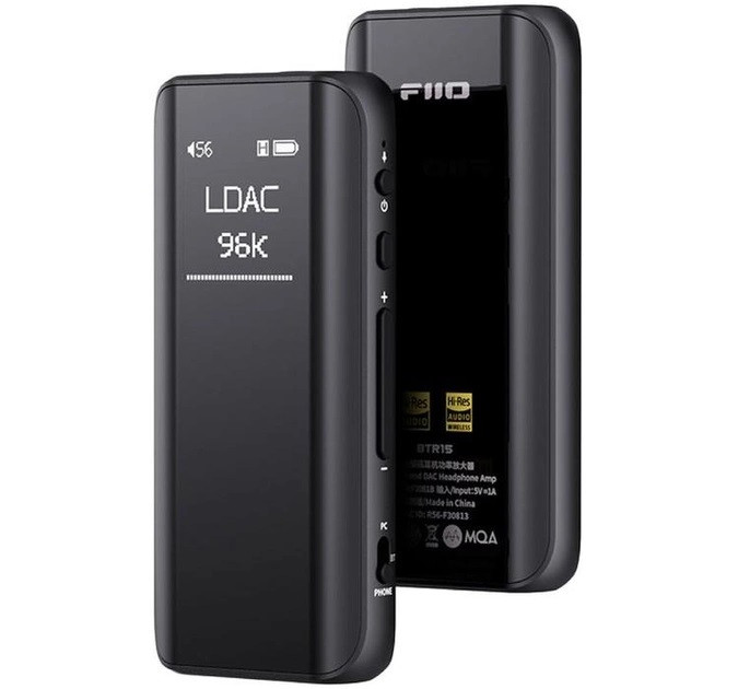 ⇒ FiiO BTR15 - блютуз підсилювач ресивер для навушників, ЦАП, DAC, ES9219MQ aptX QCC5125 MQA LDAC, фото 1