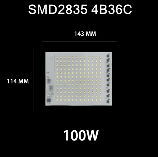 Smart IC SMD LED 90-100w 6000 K Світлодіодна збірка + Драйвер