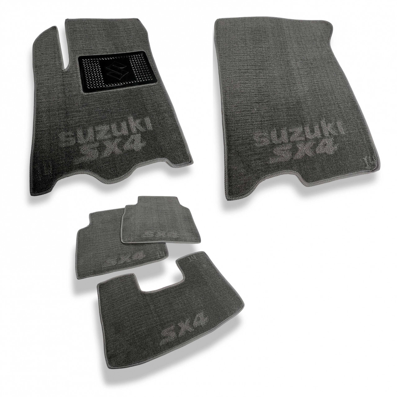 Автокилимки ворсові в салон SUZUKI SX-4 (2014-) комплект текстильних килимків для автомобіля