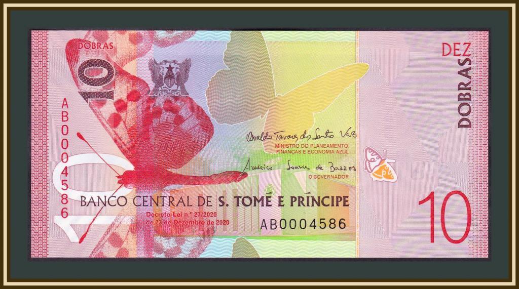Сан-Томе та Принсипі 10 добра 2020 (2021) UNC No352