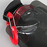 Багаторазова спортивна Портативна складана пляшка для води 700 мл термостійка чорна, фото 3