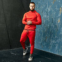 Мужской спортивный костюм красный демисезонный осенний весенний , Мужской спортивный комплект штаны и кофта