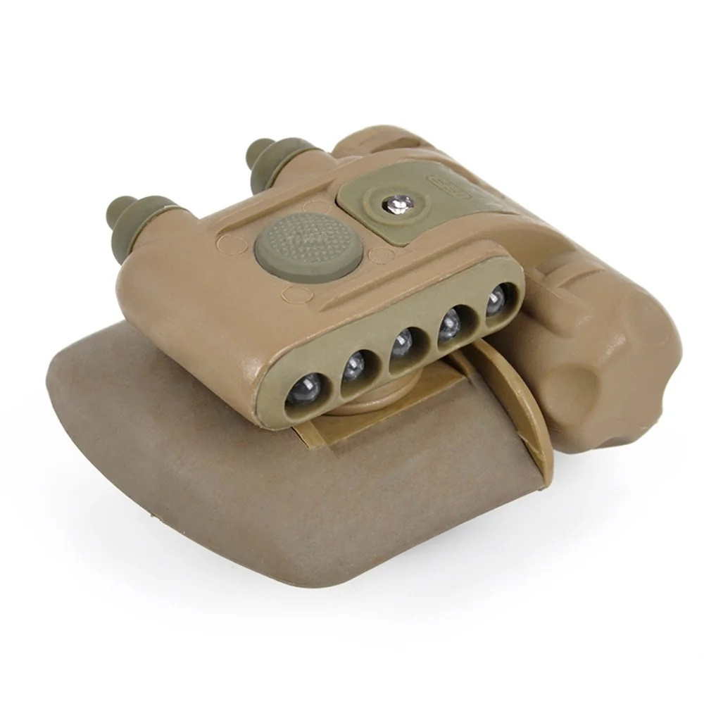 Тактичний Ліхтарик на шолом для військових Білий, червоний, IFF маячок WEX029 Gen II (Coyote)