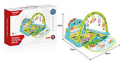 Розвивальний килимок піаніно для малюків HE 0643, знімна панель, підсвітка, мелодії, 5 підвісок
