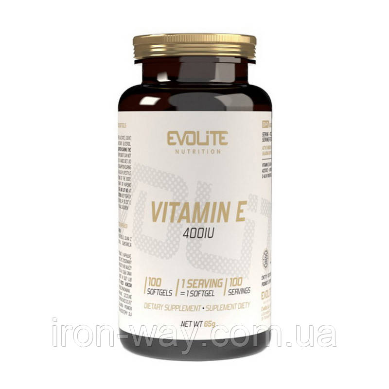 Evolite Nutrition Vitamin E 400IU (100 sgels)