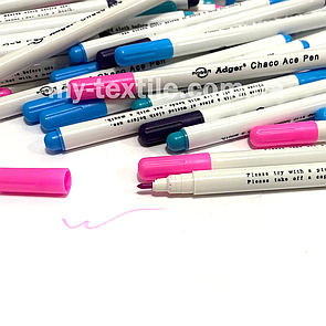 Маркер для текстильний для розмітки на тканині, що самозникає від повітря за 12 годин Рожевий