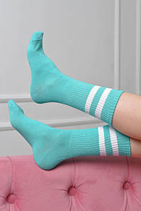 Шкарпетки жіночі високі бірюзового кольору розмір 36-40 170079P