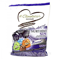 Цукерки асорті молочний шоколад з начинкою, без цукру та глютену il Chocolatier (Іспанія) 150 грам