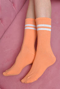 Шкарпетки жіночі високі помаранчевого кольору розмір 36-40 170137P
