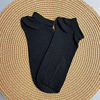Носки мужские короткие летние черные базовые практичные классические 1 пара 41-45 для парней КМ укр