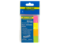 Закладка паперові Buromax 50х20мм 4x30арк. неон асорті BM.2330-98