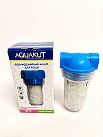 Фильтр для воды солевой Aquakut MIGNON 2P 5" 1/2" прямой (с полифосфатом)