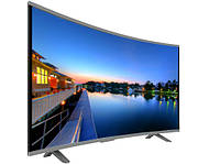 Телевизор 32" JPE DU1000 с изогнутым экраном HD T2 USB HDMI VGA жидкокристалический монитор диагональ 80 см i