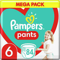 Подгузники Pampers трусики Pants Giant Размер 6 (15+ кг) 84 шт. (8006540069530) d