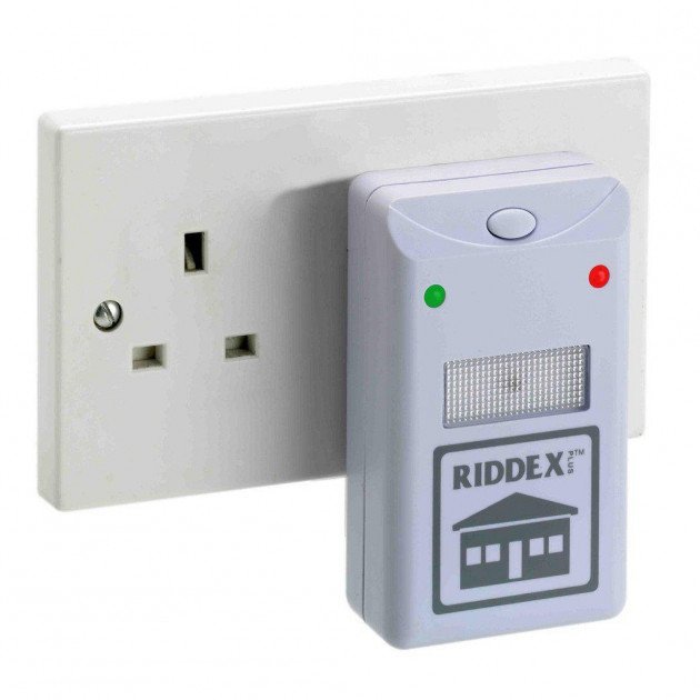Пристрій для відлякування мишей RIDDEX PLUS / Електромагнітний ультразвуковий QM-253 відлякувач гризунів (Пастки та відлякувачі