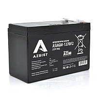 Аккумулятор AZBIST Super AGM ASAGM-1270F2, Black Case, 12V 7.0Ah (151 х 65 х 94 (100)),. 2,1kg Q10 l