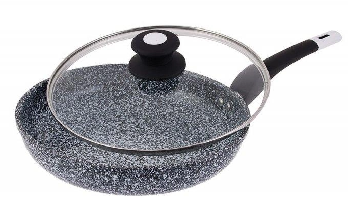 Сковорода З Кришкою 16 см. Обидві Сторони Гранітне Покриття