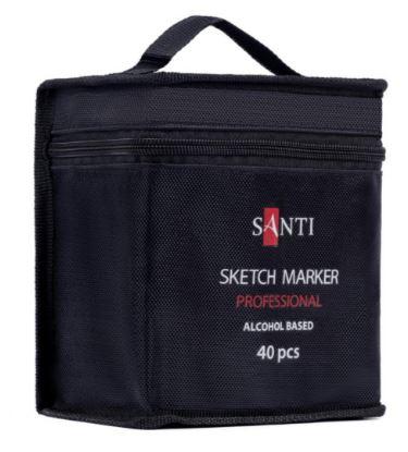 Скетч-маркери Santi 40 кол двосторонні в сумці