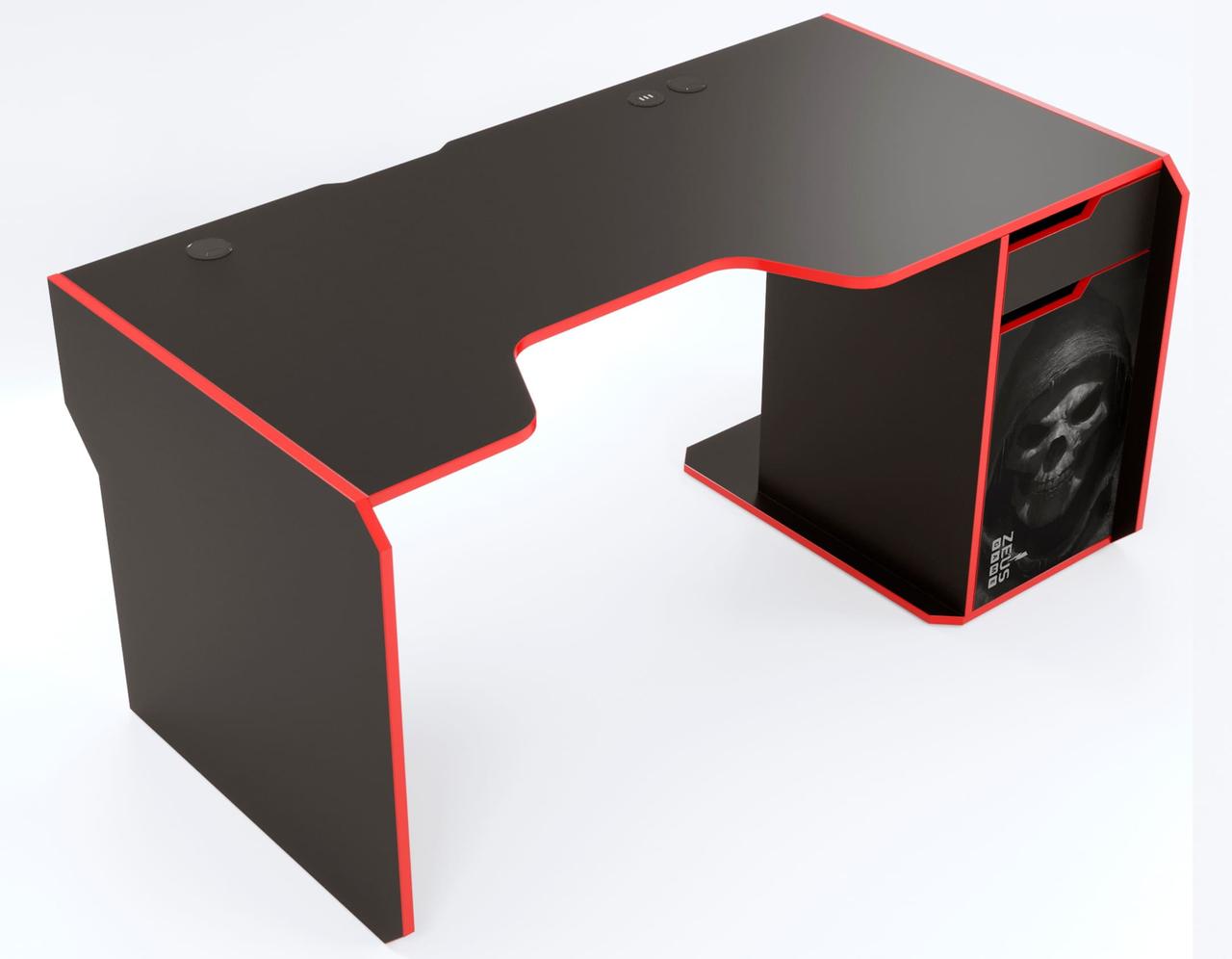 Геймерський стіл "VARVAR-2S R-400" 160х85х76 см. Колір на вибір, фото 1