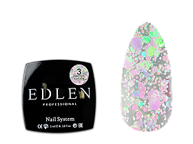 Гель-лак для нігтів Edlen Confetti Glitter №03, 5 мл
