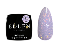 Гель для наращивания Edlen Builder gel Shimmer №11 универсальный, лиловый с цветными блестками, 30 мл