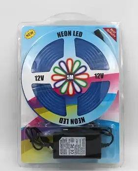 Стрічка Силіконова LED NEON 5M multi with function 12V-220V Лучшая цена