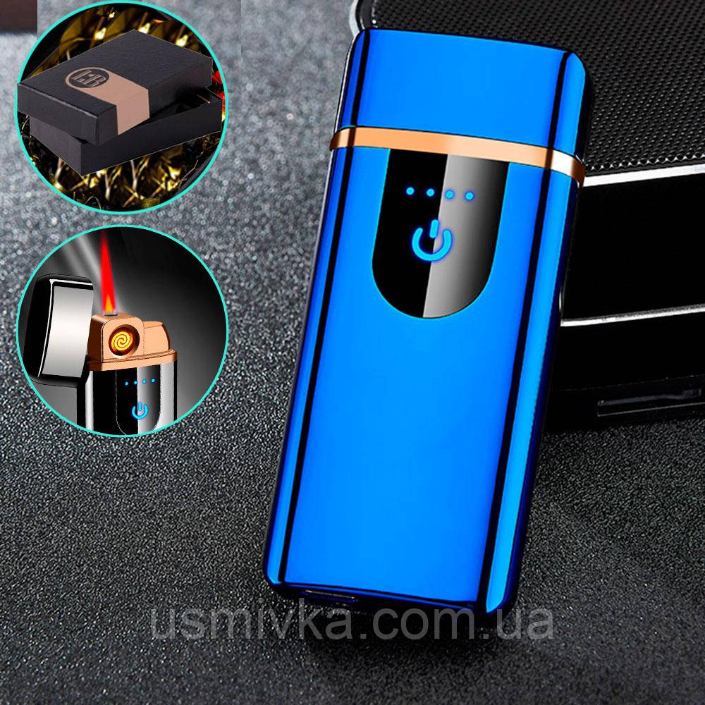 Электронная зажигалка USB + газ двухрежимная в подарочной упаковке US-421С - фото 2 - id-p2037909058