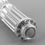 Потужна лазерна указка RESTEQ червона, дальність 10 км, акумулятор, зарядка, насадки, фото 5