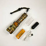 Портативний LED ліхтар на батареї BL-P512M-P90, Посилений ручний ліхтарик, Невеликий ручний ліхтар PW-54, фото 5